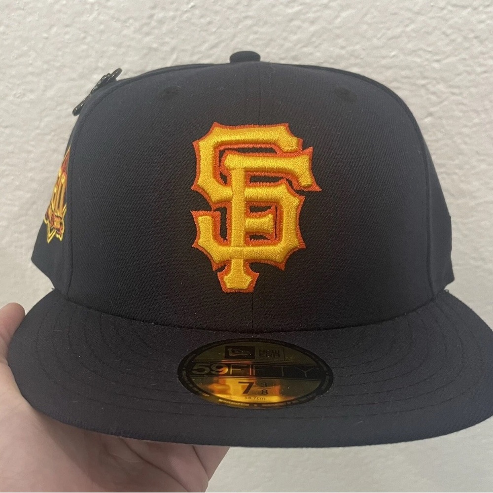 SF Giants new era fitted hat size 7 3/8-New- We Believe Warriors